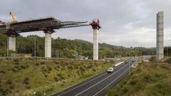 Obras de los dos primeros tramos de la variante exterior de alta velocidad de Ourense