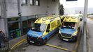 Entrada de urgencias del hospital Montecelo, en Pontevedra, uno de los dos centros del CHOP