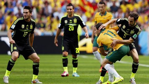 Juanfran y Koke, contra Australia