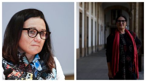 Ánxela Gracián (Castroverde, 1968) e Luz Campello (Guitiriz, 1966).