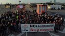 Personal de ArcelorMittal se manifiesta en la primera jornada de huelga convocada por CCOO en Asturias