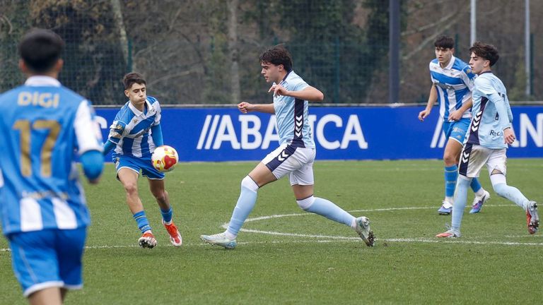El Celta Juvenil A se deja el liderato en Abegondo