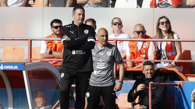Álex Ortiz, entrenador del CD Lugo: «Se que hicimos cosas bien, pero también cosas mal»