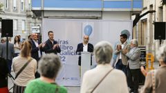 Javier Romero, durante el pregn de la Feria del Libro de Ourense