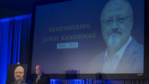 Acto de homenaje al periodista Jamal Khashoggi, en Washington
