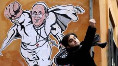 El papa Francisco, ahora superhroe