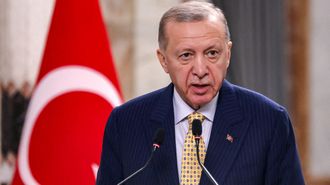 El presidente turco, Recep Tayyip Erdogan, durante una comparecencia, el pasado abril