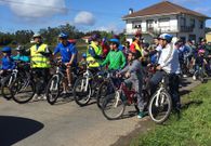 Un momento de la marcha cicloturista 
