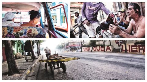 El objetivo de Coll palpa, sin inmiscuirse, la calle de La Habana, la vida cotidiana, la gente, los rostros...