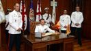 El Cuartel General de la Fuerza de Proteccin celebr el da 9 en Cartagena un acto de despedida por su traslado