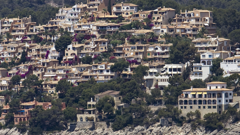 Viviendas en la zona de Calviá, en Mallorca, en una imagen de archivo.