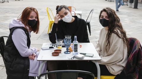Ambiente de terrazas en Verín