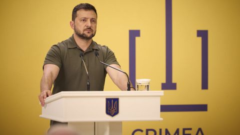 El presidente de Ucrania, Volodímir Zelenski.