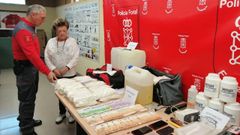 Alijo de drogas aprehendido en un golpe policial este mes de abril, en la operacin Basa, en Navarra, Aragn y el Pas Vasco