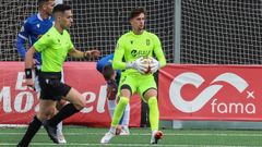 Samu Franganillo, en un partido con el Melilla