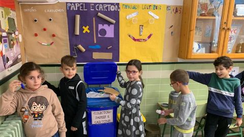 En el colegio de A Pobra do Brolln se hace especial hincapi en el reciclaje y la reduccin de residuos