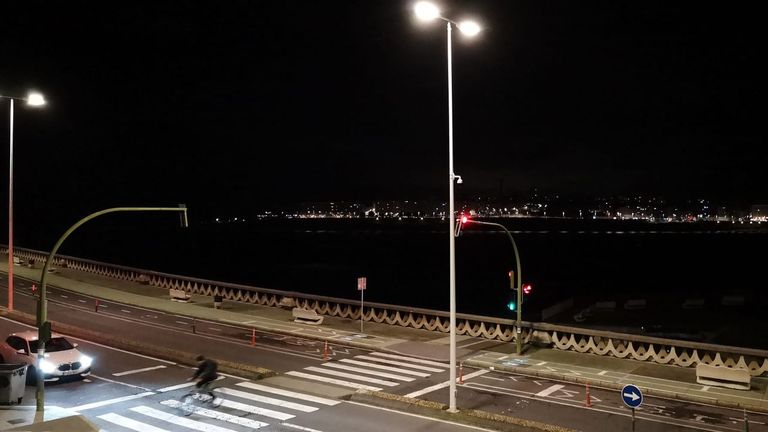 El faro de la torre de Hércules se apagó hora y media en la Nochebuena coruñesa