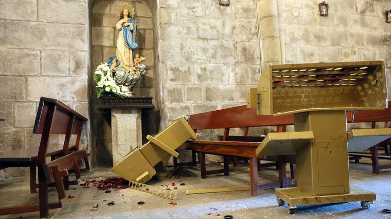La iglesia de Sobrán sufre su cuarto robo con destrozos en solo diez días