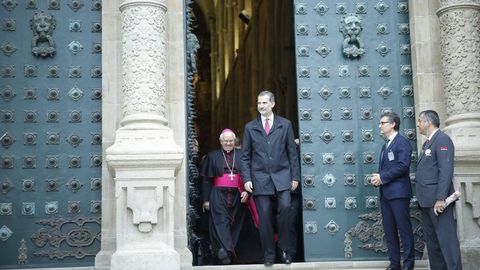 En octubre del 2018 volvi a la catedral de Santiago con motivo de la finalizacin de las obras de restauracin de la fachada y las torres