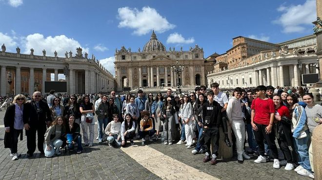 Viaje a Roma de alumnos del Nmero Un de Ribeira