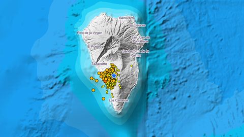 Terremotos detectados por el IGN en La Palma