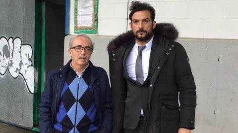 Ricardo Lpez visita las instalaciones del club acompaado por Pepe Criado