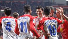 Celebraci�n gol de �lvaro V�zquez