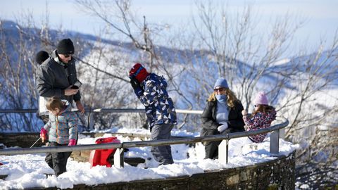 O Cebreiro es actualmente el lugar que ms visitantes recibe atrados por la nieve