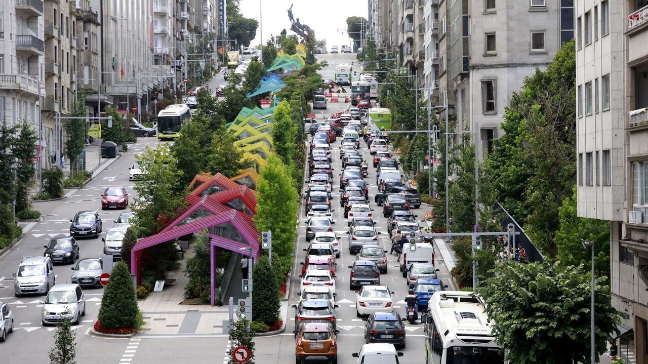 Imagen de archivo de la Gran V�a de Vigo