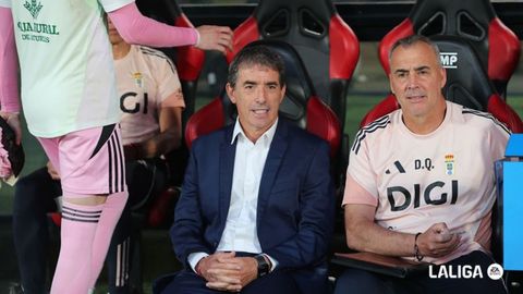 Guillermo Almada y Darwin Quintana, en el banquillo de Son Moix