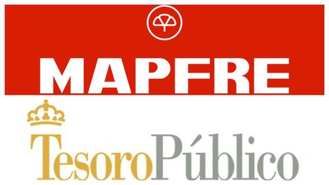 Logos de Mapfre y Tesoro Público