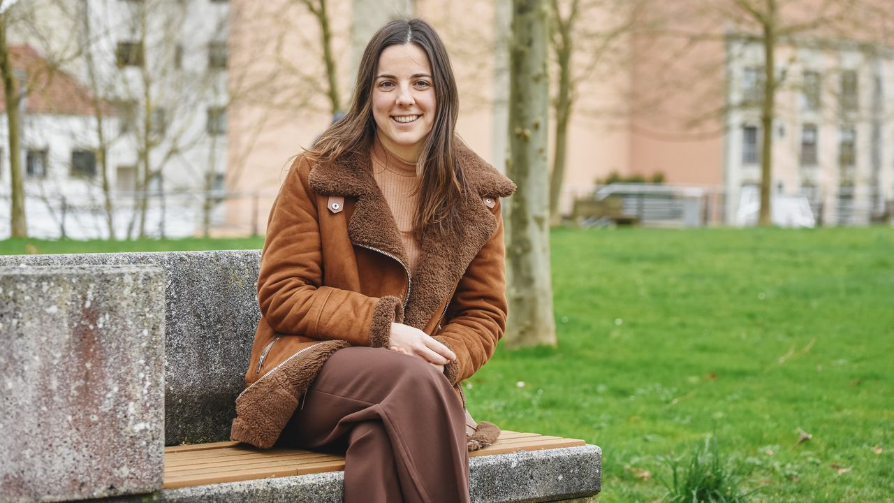 Imagen del choque disputado en Ganz�bal entre el Langreo y el Berganti�os, con triunfo final carball�s (0-1).