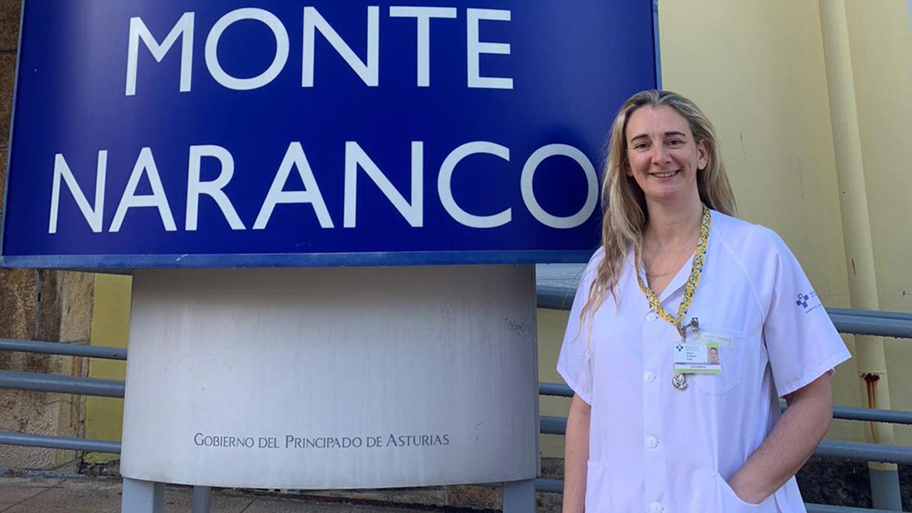 Raquel Prieto, enfermera de geriatr�a en Monte Naranco