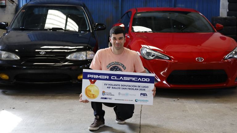 Bruno Martínez, focense que se impuso entre 160 pilotos noveles en el XV Volante Deputación: «Estou supercontento»
