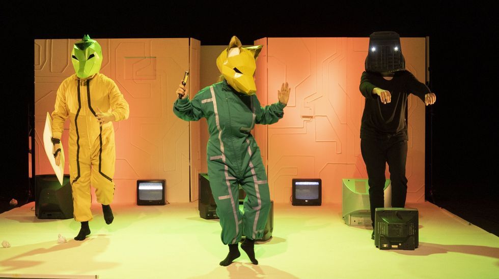 El actor Federico Pérez durante un monólogo