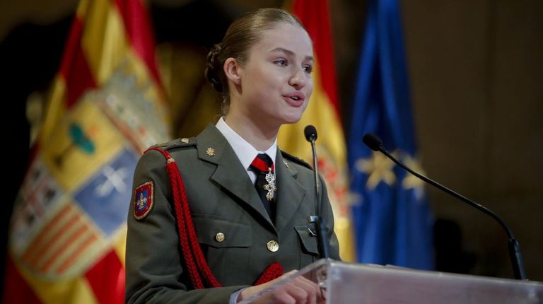 La princesa de Asturias, en un acto institucional en Zaragoza