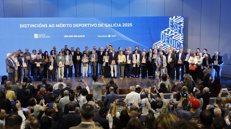 Rueda pone en valor el buen momento del deporte gallego y su papel como motor social y económico en la entrega de las distinciones al mérito deportivo de Galicia del 2025