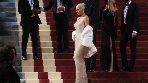 Kim Kardashian, en la alfombra roja de la Met Gala