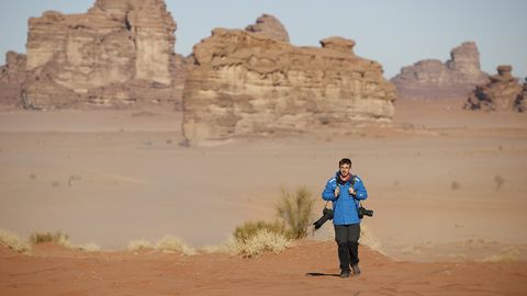 Charly Lpez en el desierto de Arabia Saud