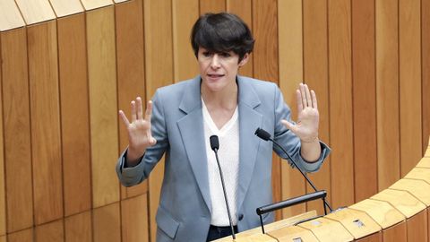Ana Pontón, en el Parlamento.