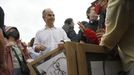 Jordi Turull, a su salida de prisin en Lledoners tras ser indultado