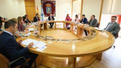 Imagen de archivo de un Consello de la Xunta, con Rueda y su equipo reunidos