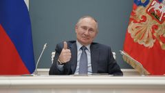 Putin, durante una videoconferencia el pasado 10 de marzo