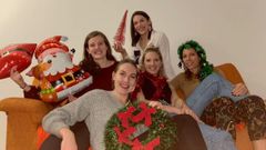 Las jugadoras del Ensino Lugo celebraron juntas la Navidad