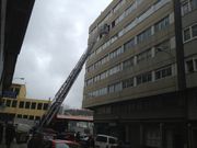 Los bomberos accedieron al inmueble por la fachada