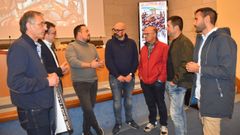 Modesto Daz, tercero por la derecha, en el ltimo acto de presentacin de As San Lucas en la Deputacin Provincial de Lugo