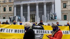 Concentracin en Madrid en noviembre del 2022 para exigir la reforma de la Ley de Seguridad Ciudadana, conocida como Ley mordaza