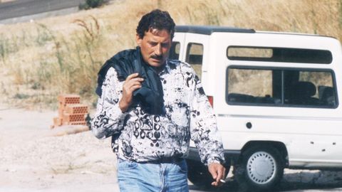 Luciano Núñez Villanueva, en los años noventa en Madrid, llegando a una vista judicial de la operación Nécora.