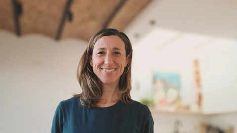 Cristina Giner, yogui.