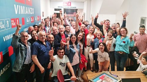 La celebracin del PSOE de Vimianzo